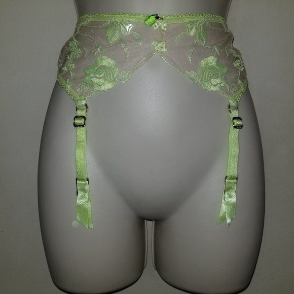 Honey Birdette Whitney Apple light green suspender size Small NWT